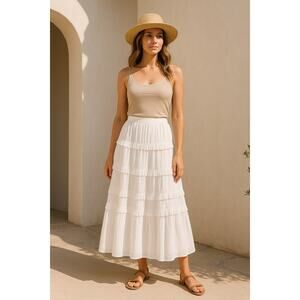 Parish Factory NWT White Dress M Sheer